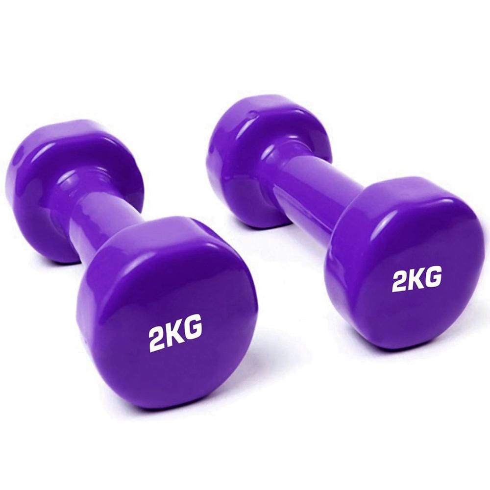 Vinyl  Dumbbells - 2 KG