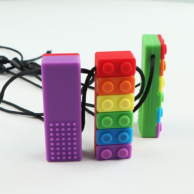 Sensory Chew Brick Necklace